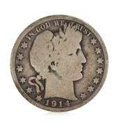 Scarcer 1914 Barber Half