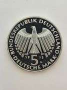 1973-G German Proof Silver 5 Mark