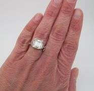 3.95CTW GIA Certified Art Deco Diamond Ring