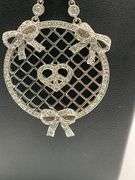 CERTIFIED 18K WHITE GOLD DIAMOND NECKLACE