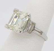3.95CTW GIA Certified Art Deco Diamond Ring