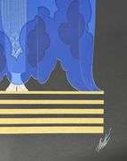 Erte "Evening Night" Signed Limited Edition Serigraph with Foil Stamping