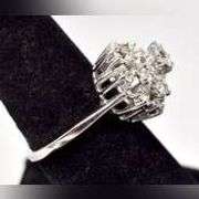 CZ Gemstone Ring in Sterling Silver.