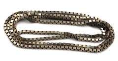 Italian Vintage 925 sterling silver box chain necklace