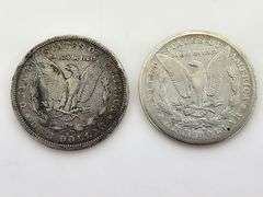 1879-S & 1880-S Morgan Silver Dollars, Cull