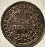 1858 Seated Half Dime