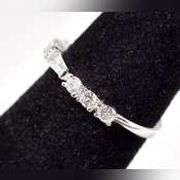 Cz Gemstone Ring in Sterling Silver.
