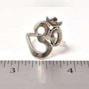 OM Ring in Sterling Silver.