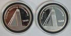 2 Pure .999 Fine Silver 1 Troy Oz Hecla Mining Company pcs from 1982