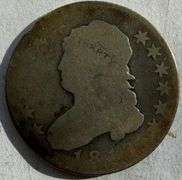 1818 Large Size Bust Quarter