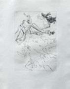 Highly Collectible and Rare Salvador Dali Wood Engraving from Le Tricorne