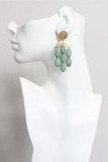 Turquoise Statement Artdeco Post Earrings
