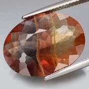 Well defined 17.06ct banded Fluorite in desert sunset!