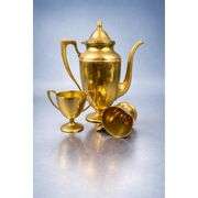 Vintage-Style Brass Coffee Service Set