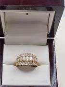 Diamond Cluster 18k Gold Ring