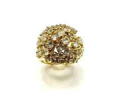 Dazzling 14 Kt. Gold Plate 10.75 Ctw Simulated Diamond Ring