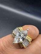 18K Yellow Gold Marquise Diamond Ring of 4.83ct