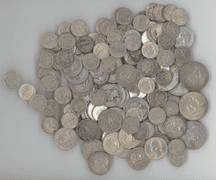 Lot of $25 Total Face Value of 90% SILVER coinage (10C, 25c, & 50c)