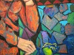 Intriguing Mixed-Media Original By Manor Shadian