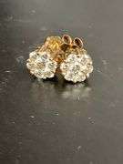 CERTIFIED 14K ROSE GOLD DIAMOND STUDS