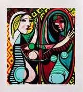 Pablo Picasso, Girl Before A Mirror, Hand Signed by the Estate