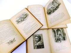 3 Antique Shakespeare Books, 1890's