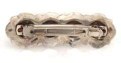 Vintage 925 sterling silver hair barrette clip