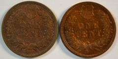 Choice Red & Brown Uncirculated 1895 & 1898 Indian Head Cents