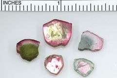 IntriguingWatermelon Tourmaline - Lot of 5