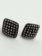 925 Sterling Silver Vintage Dot Design Earrings