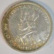 Choice original near Mint 1936 Lithuania 10 Litu Silver piece