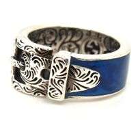 925 Sterling silver Gucci garden buckle belt cat ring