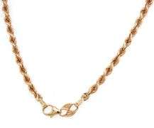 Useful 14K YG Silk Rope Necklace