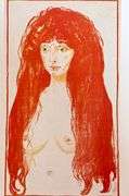 Edvard Munch, Sin (Nude with Red Hair)
