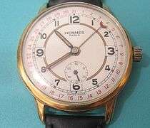 CONTENT OF SAFE DEPOSIT BOX: RARE MEN'S HERMES OF PARIS WATCH