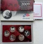 2009 Silver Quarters DC and Territories Proof Set.