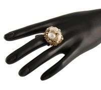 Freshwater Baroque Pearl and 0.50ctw Diamond Cocktail Ring in 18K