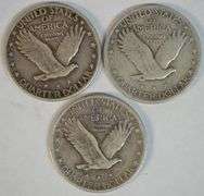1924 in VF and 1927 & 1929 in XF Standing Liberty Quarters