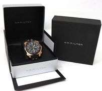 Hamilton Below zero black dial chronograph automatic watch