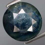 Midnight blue and silver! Shimmering 5.28ct Sapphire solitaire! Heated only!