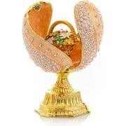Russian-Style Crystal Egg Trinket Box
