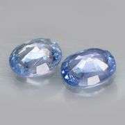 Gorgeous 2.10ct pair of UNTREATED blue Ceylon Sapphires!