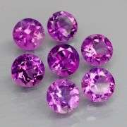 Top grade! 8.60ct round cut Bolivian Amethyst set!