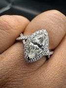 14K White Gold Marquise Cut Diamond Ring of 1.58ct