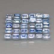 Lightly saturated 3.31ct set of cornflower blue Sapphires!
