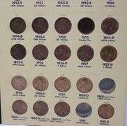 Near Complete Mainly Uncirculated Lincoln Cents 1941- 1960
