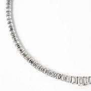 Unbelievable! 40.8 CTTW Lab Diamond Riviere Necklace in 14KT White Gold
