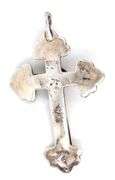 Vintage 925 sterling silver cross pendant