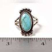 Turquoise Gemstone Ring in Sterling Silver.
