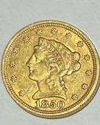 1850 US Gold $2 1/2 Liberty